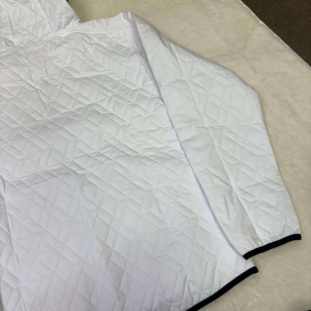 美品　New Balance ゴルフジャケット ホワイト　キルティング　冬ゴルフ