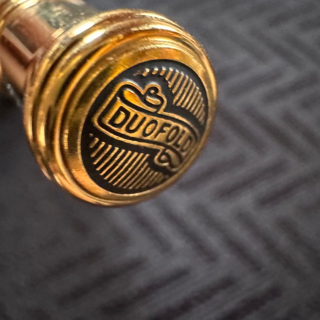 【美品】PARKER パーカー デュオフォールド パール＆ブラック　ボールペン