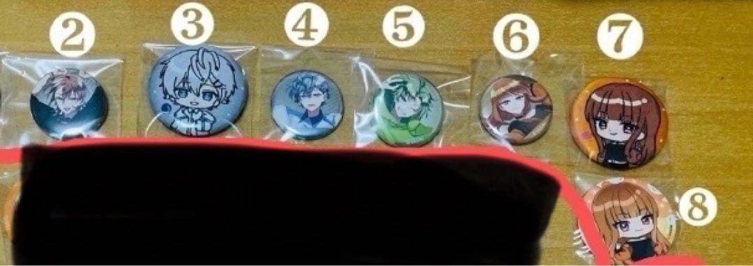 カラフルピーチ　缶バッジ