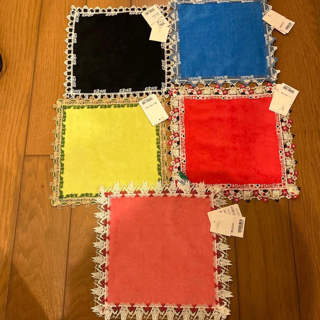 近沢レース★和柄★5枚セット★おにぎり★富士山★相撲★茶道★折り鶴