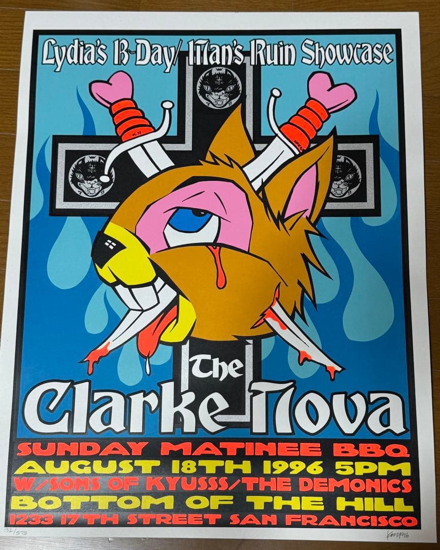 Kozik 1996⭐︎Clarke Nova シルクスクリーンポスター