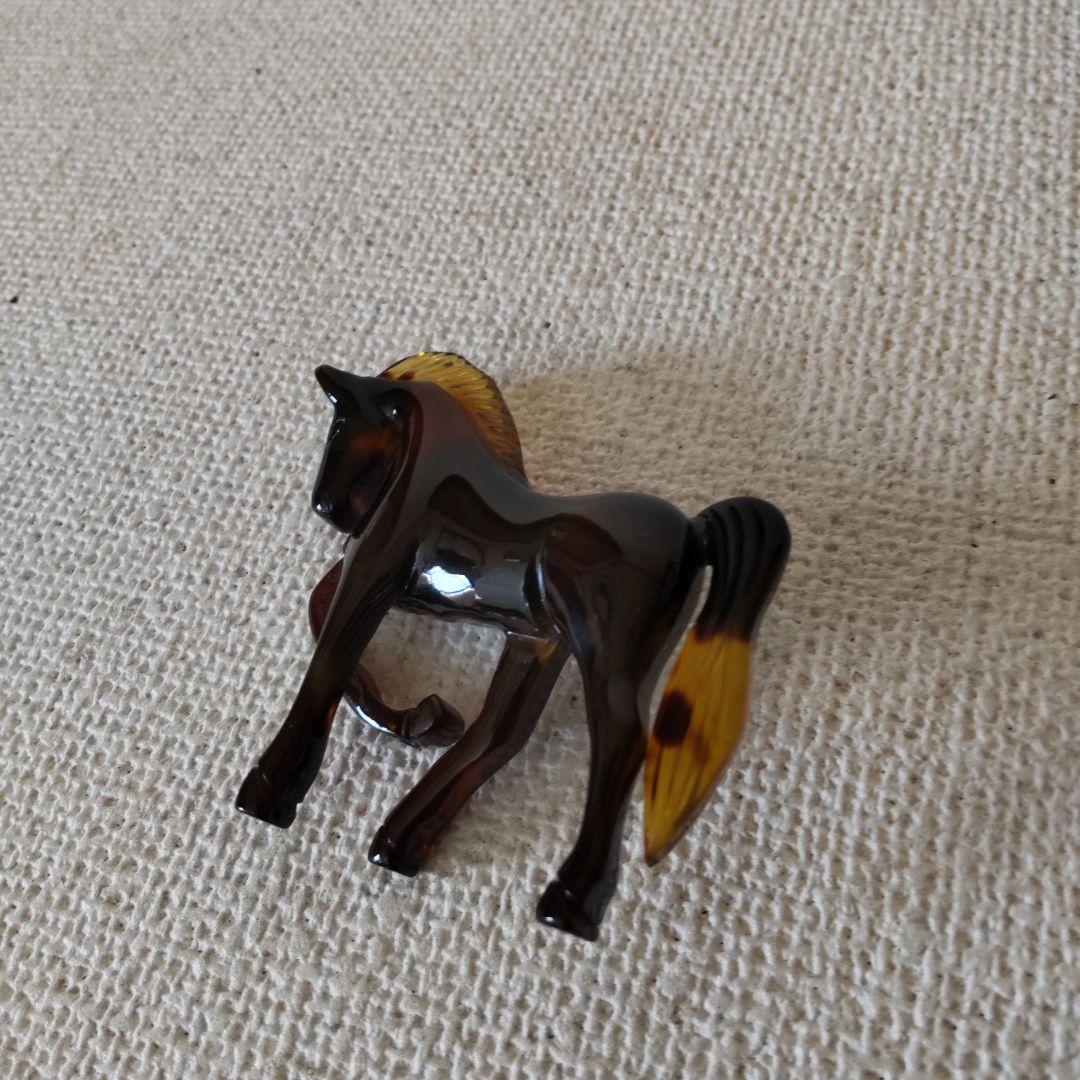 鼈甲 馬 ブローチ美品高級