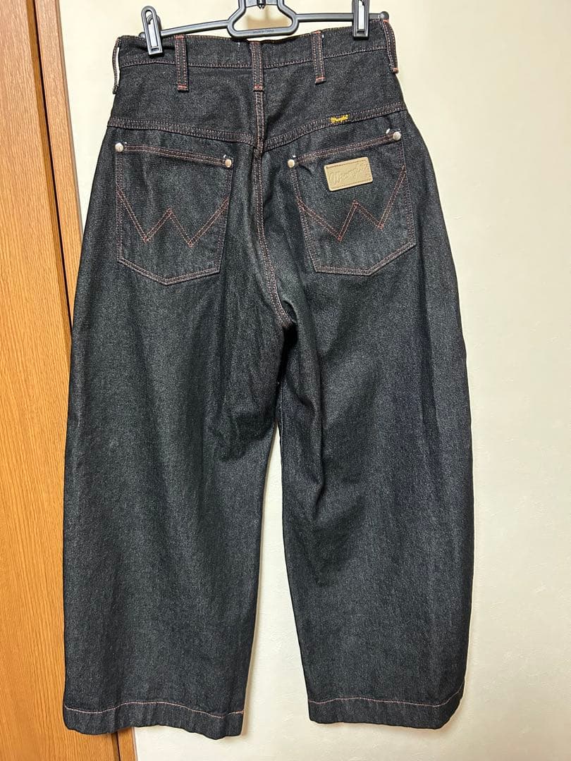 camphorwood × wrangler フロントジップワイドバギーデニム