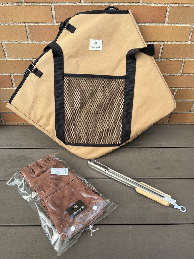 【新品】焚き火台L、ブリッジ、グローブもろもろセット