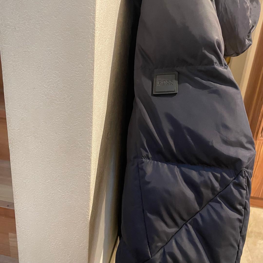 HUGO BOSS 中綿ジャケット　スタンドカラー　メタルプレート　アウター