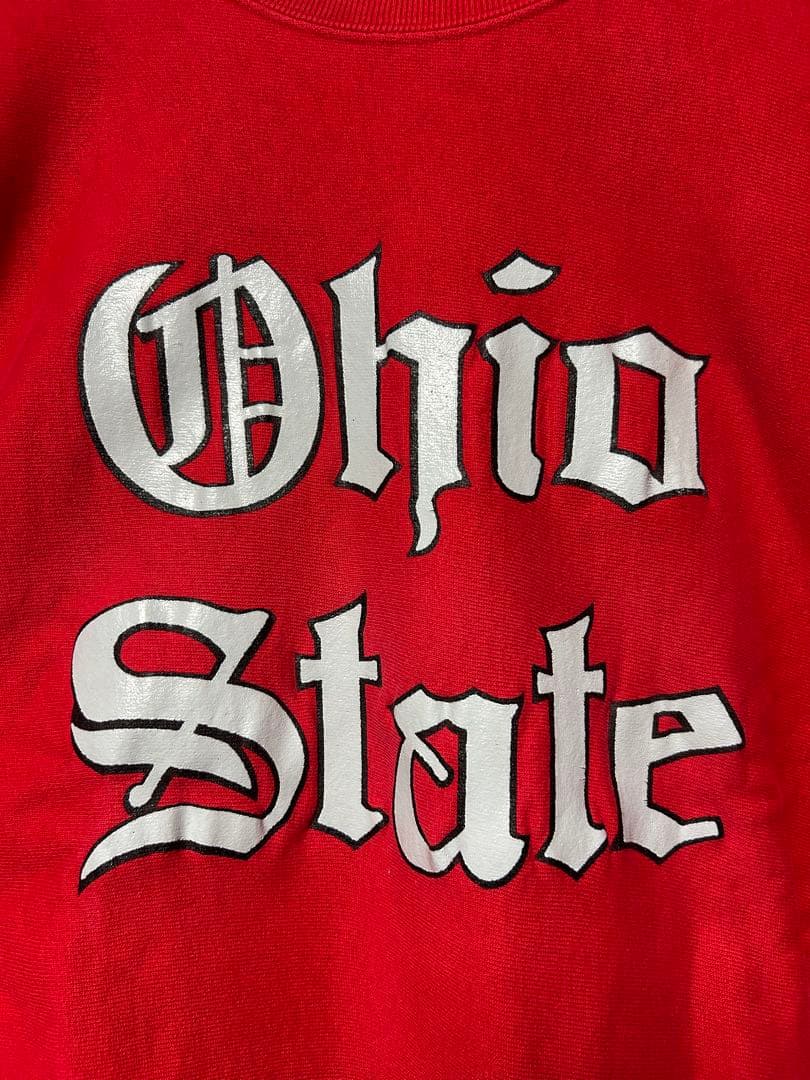 XXL 80s Champion OHIO オハイオ リバースウィーブ RED