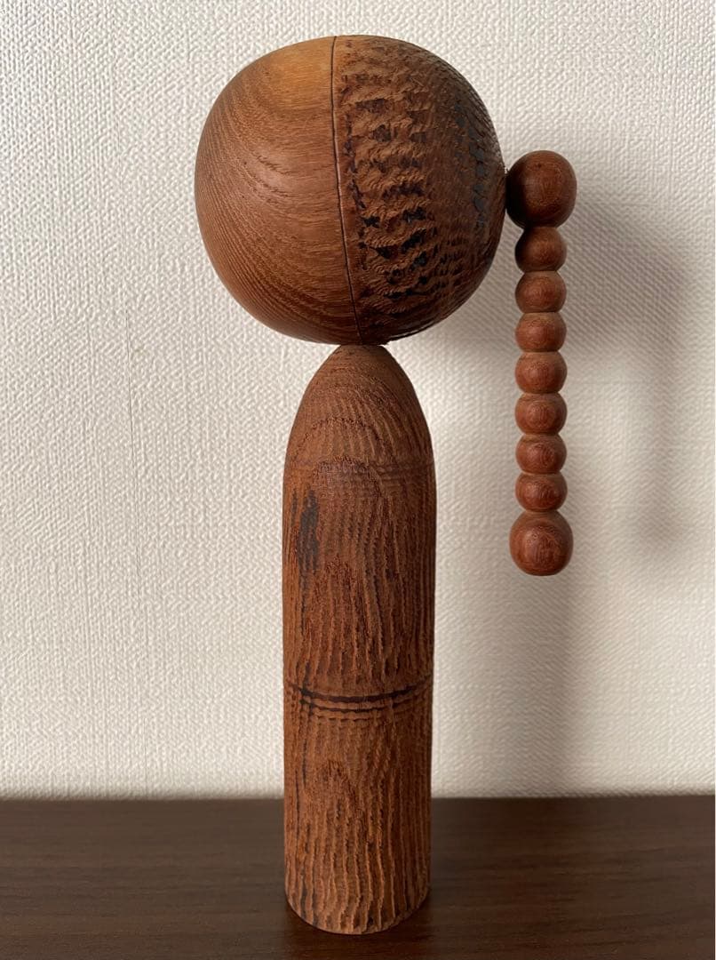 ペア 石原 日出男 Hideo 創作 こけし 可愛い レトロ kokeshi