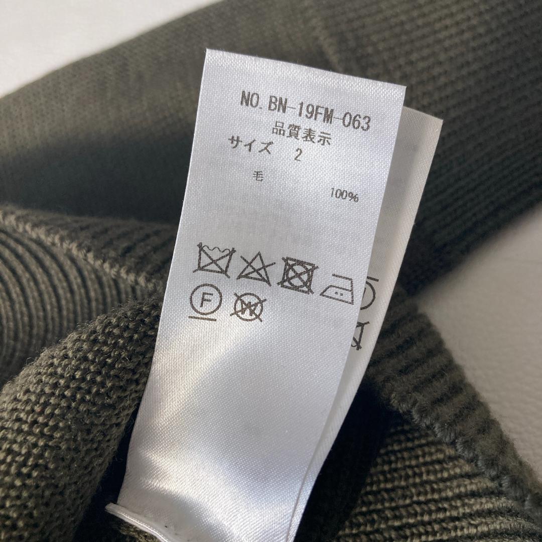 【コーキ】バトナー× SHIPS 別注 ウール100% カーキ ニット 2