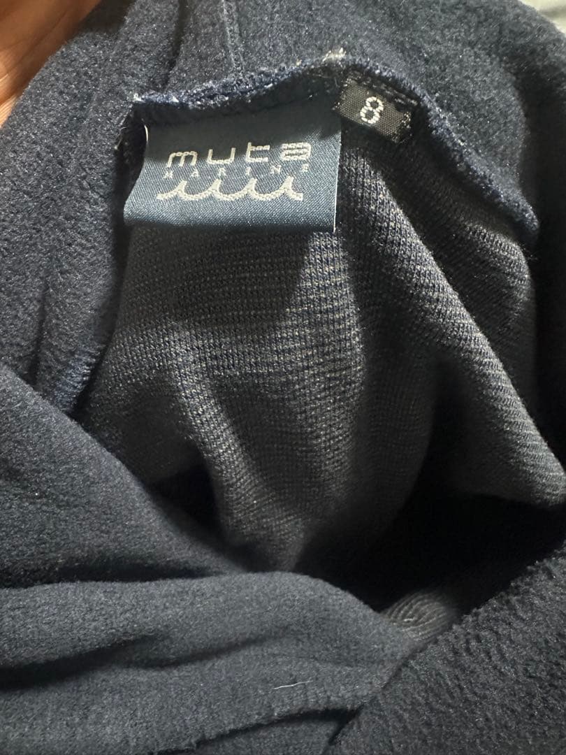 muta ライトニット プルオーバーパーカー ネイビー