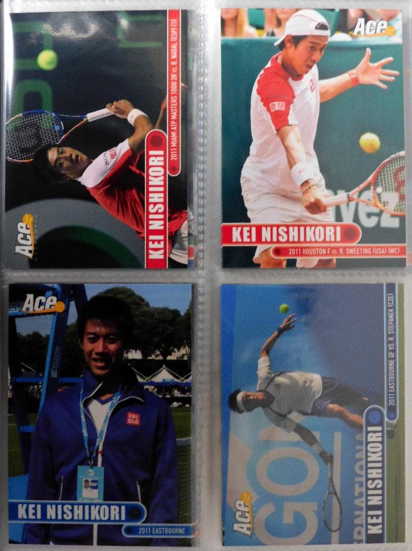 ACE 錦織圭 トレカ 31枚＋ 錦織圭/ジョコビッチ デュアルジャージ カード