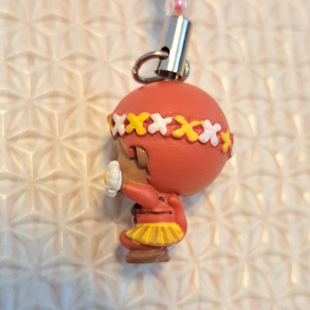 もんちっち　フラガール ストラップ　ハワイアン　フラダンス　オレンジ　日焼け