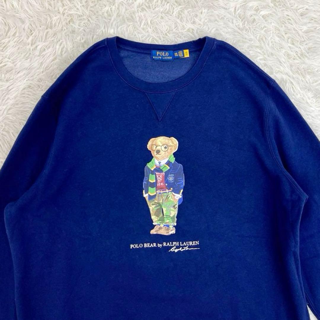 【XXL】ラルフローレン・スウェット・トレーナー・ポロベア・前Vガゼット