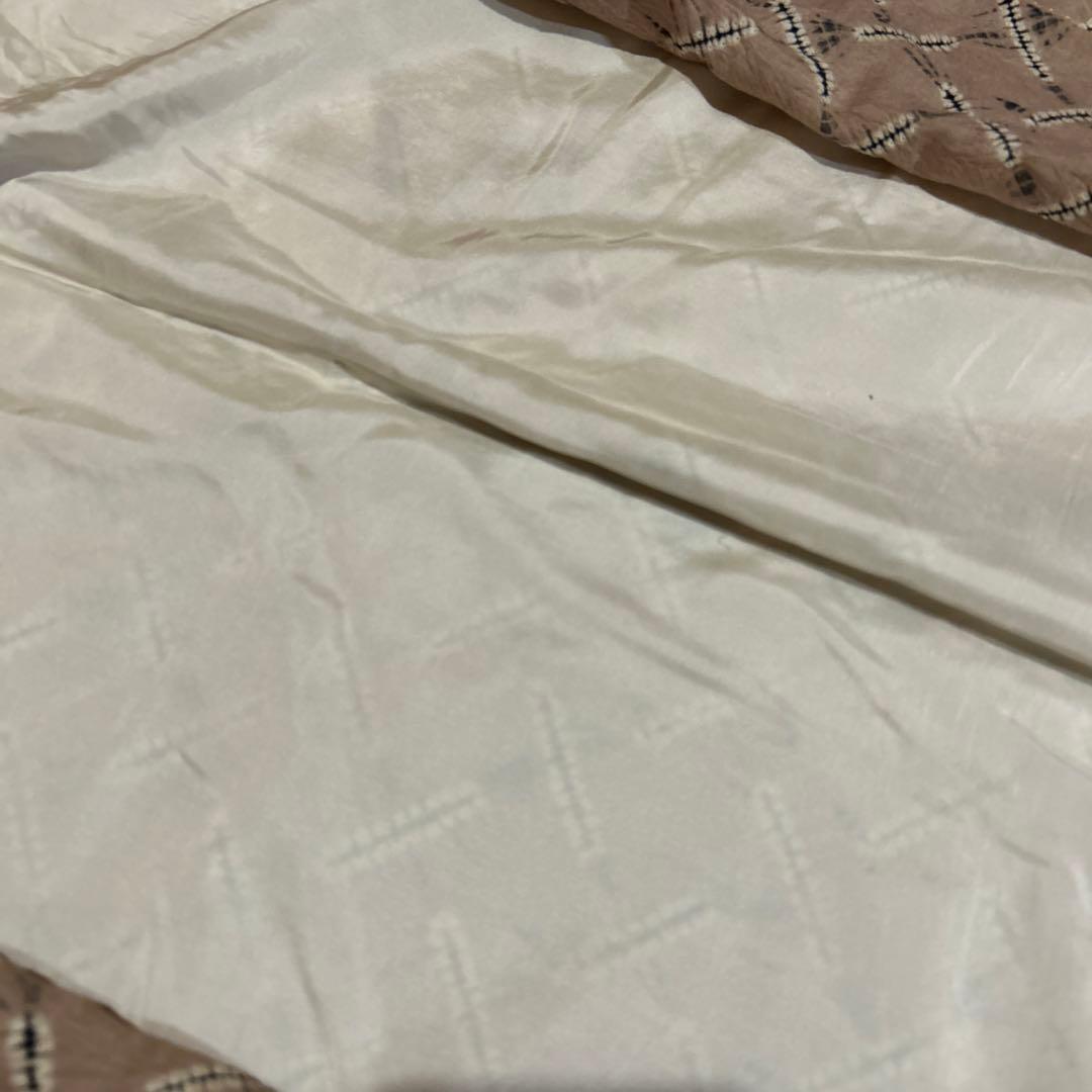 有松絞り　浴衣　広衿