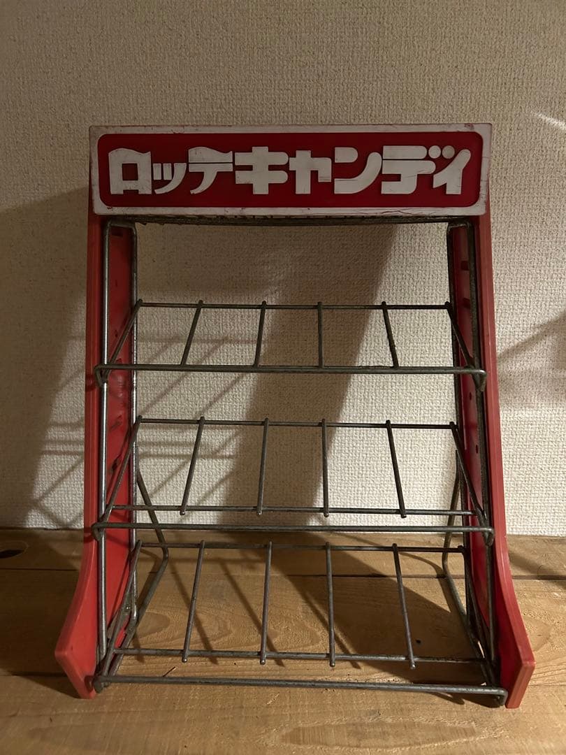 超希少　LOTTE ディスプレイラック 赤 3段式　非売品　 ※期間限定値下中