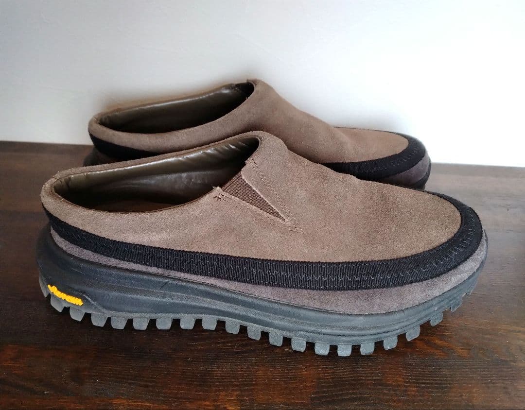 TODAYFUL Vibramsole Leather Sabot Mグリーン