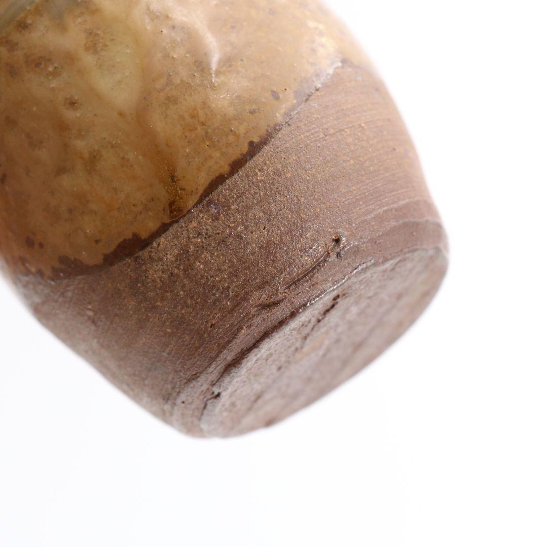 石田陶春作 丹波茶入 仕覆付 茶道具 共箱　C454　NT5