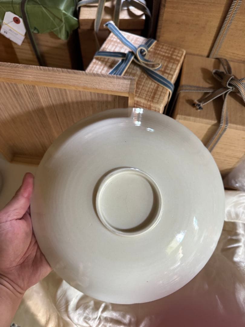 ‼️早速半額‼️リサイクルFORT‼️旧家から直送唐物③‼️中国の定窯龍文皿‼️状態極美品