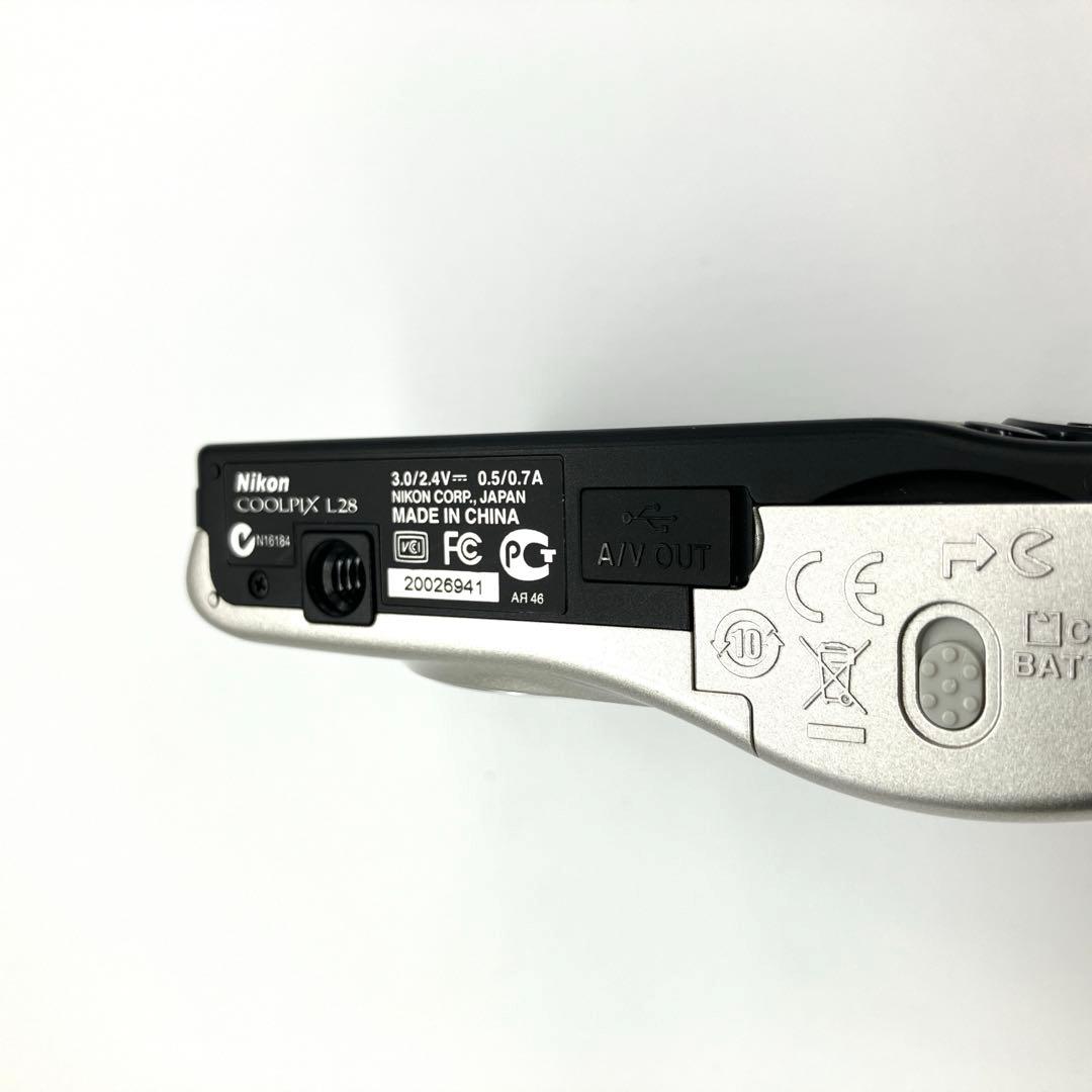 美品 Nikon ニコン COOLPIX クールピクス L28 単三電池使用