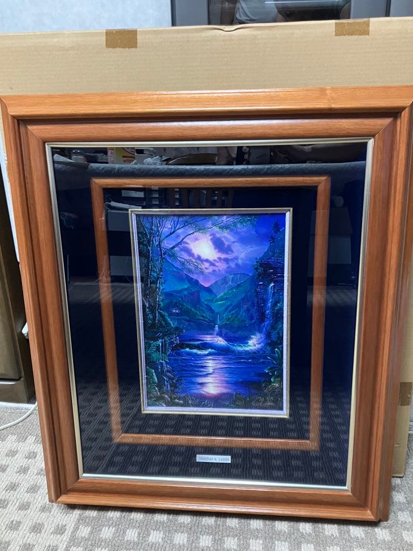 ラッセン 原画 真作保証 シークレット・プレイス 証明書 オリジナル 豪華額装