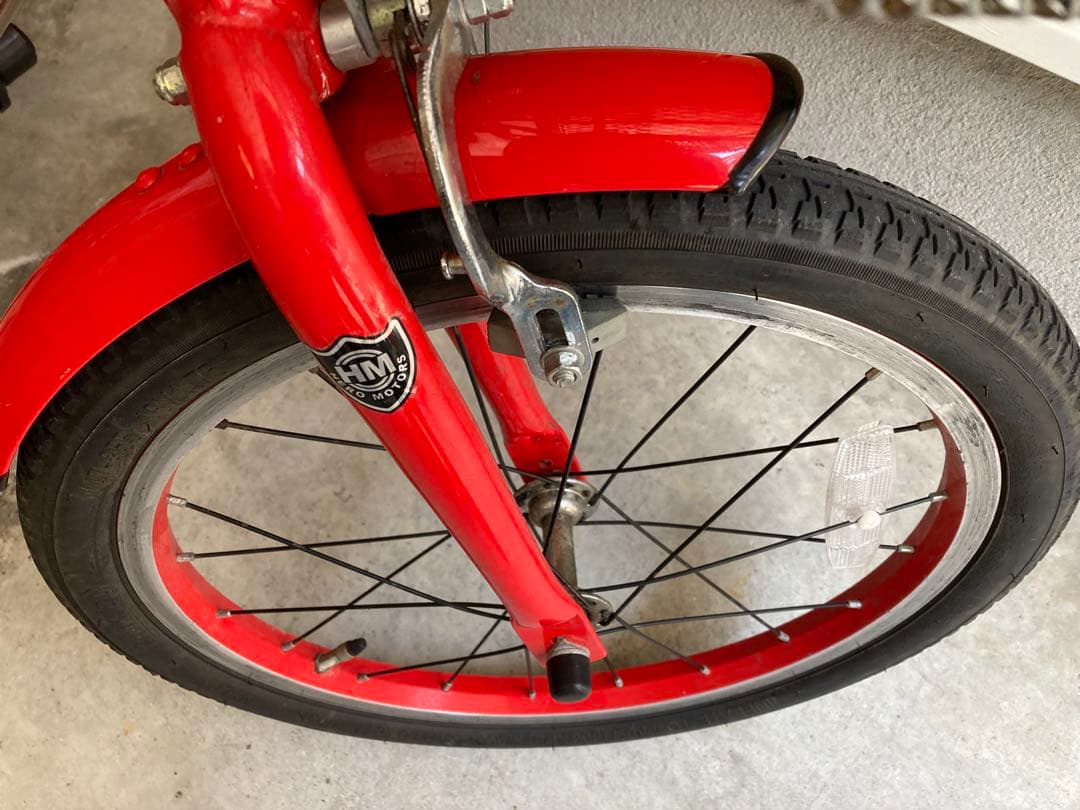 子供　消防車　自転車　駒付き