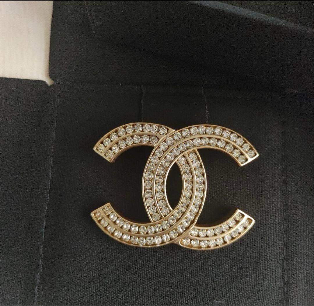 CHANEL CCロゴ ブローチ ゴールド