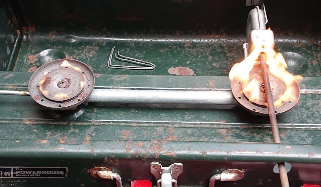 Coleman 2バーナー・シルバーストーングリドル等7点まとめ売り(匿名配送)