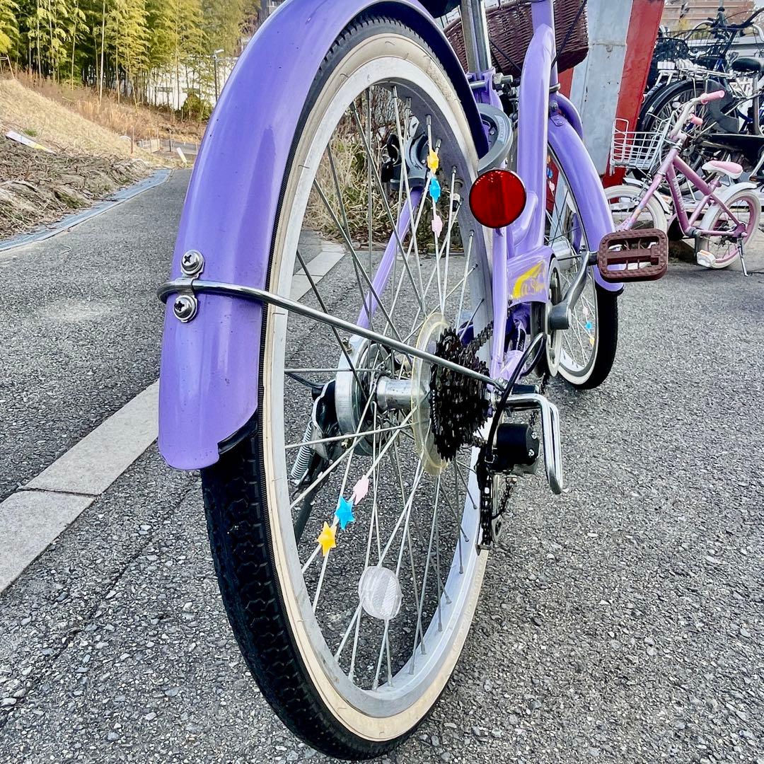 a☆shiya 22インチ子供自転車 6段変速オートライト【大阪吹田・整備済】