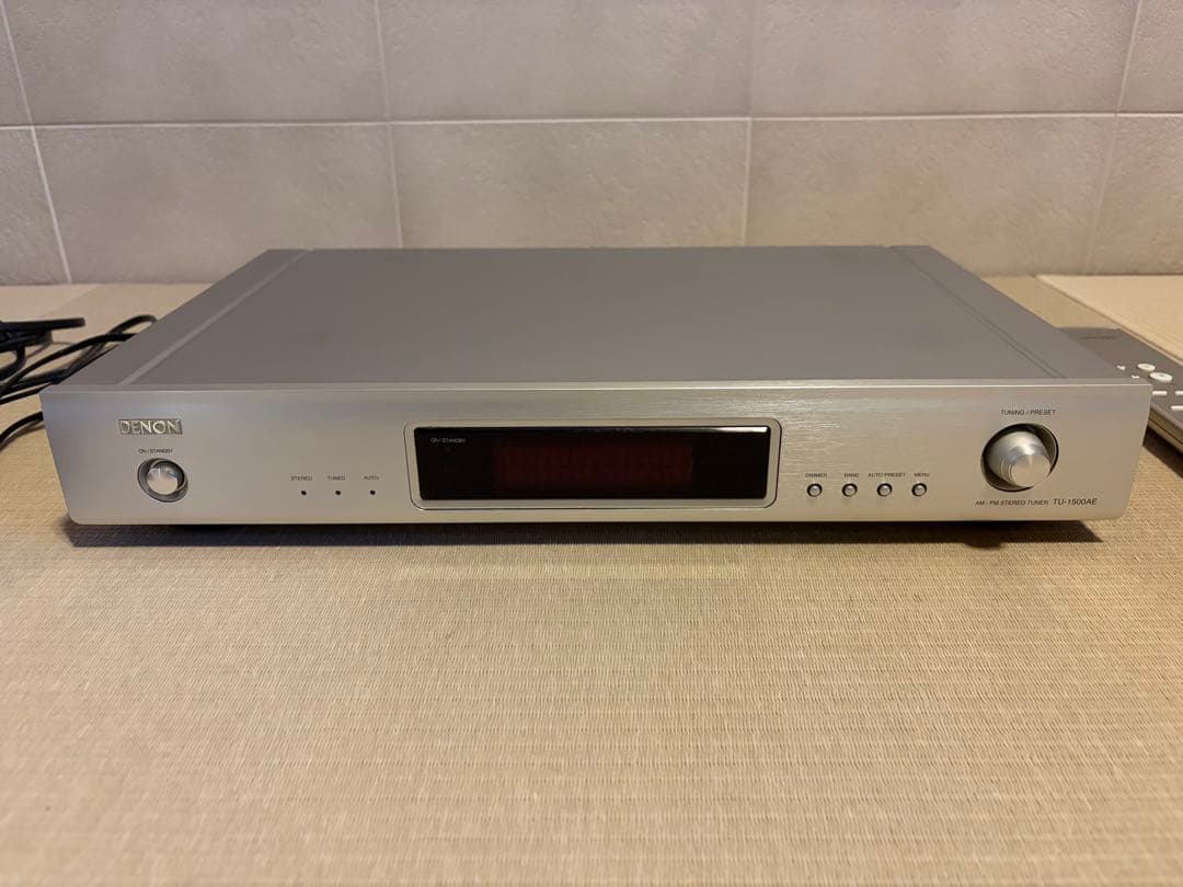 DENON ラジオチューナー TUNER シルバー