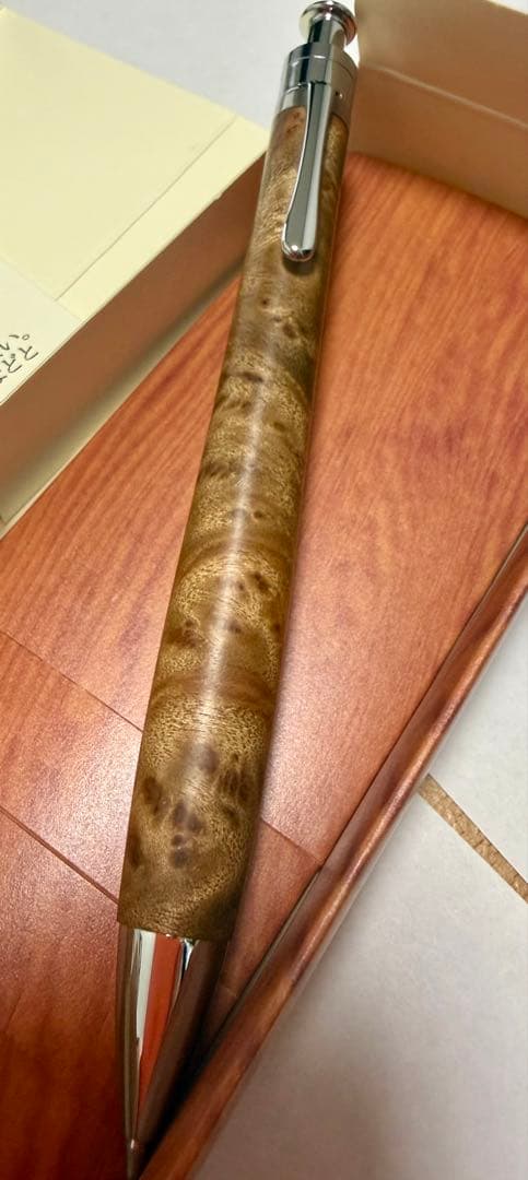 新品　真鍮タイプ　工房楔 ルーチェペン　ボールペン　 マーブルウッド　ペンシル楔