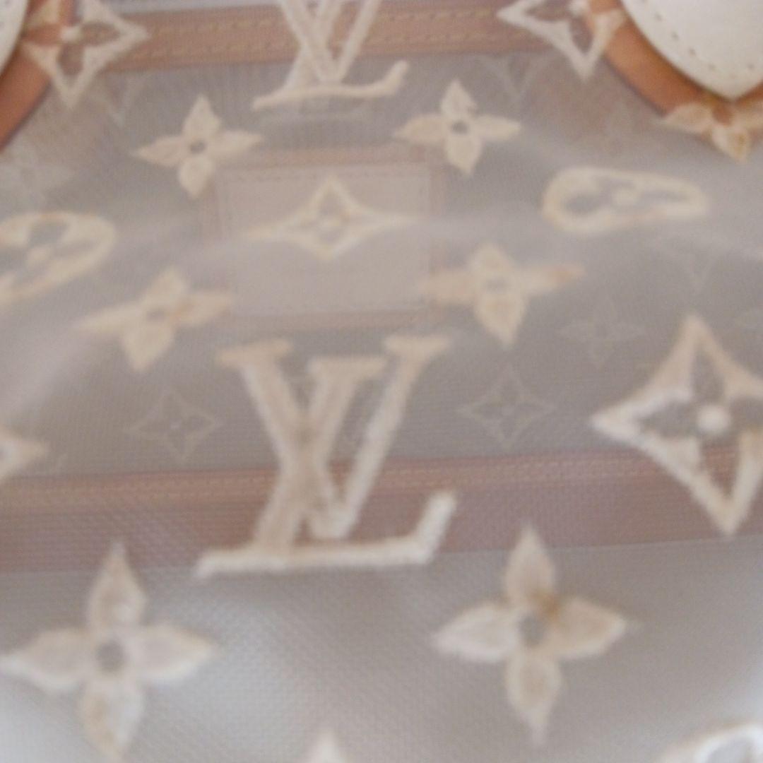 Louis Vuitton 　ロックイットバッグ　透明 　ロゴ入りメッシュ　夏