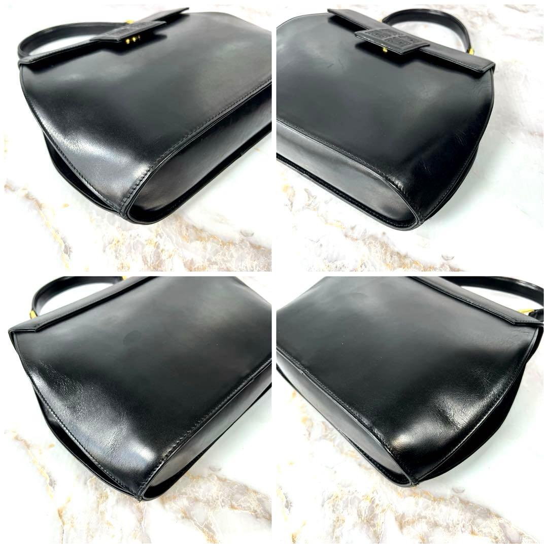 【美品】GIVENCHY フォーマルバッグ 4Gロゴ 冠婚葬祭 レザー ブラック