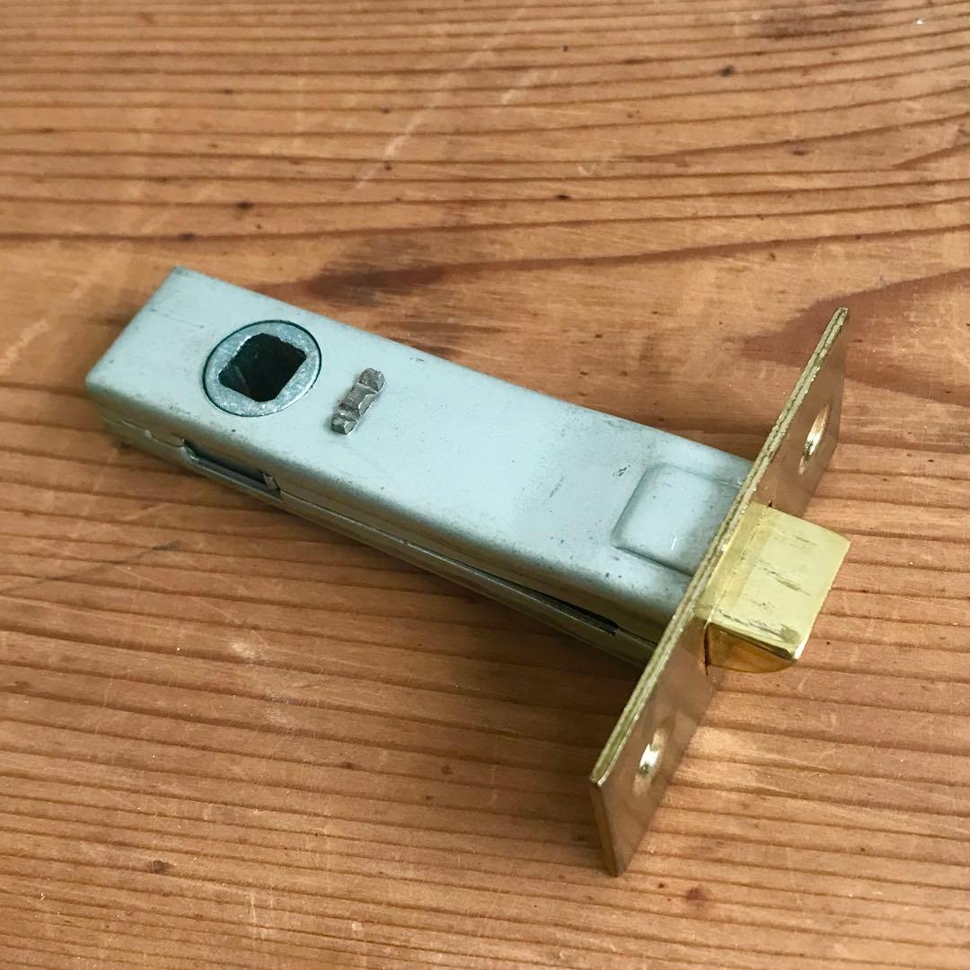 アンティークガラスドアノブ アメリカ 取手 ビンテージノブ ラッチ付き