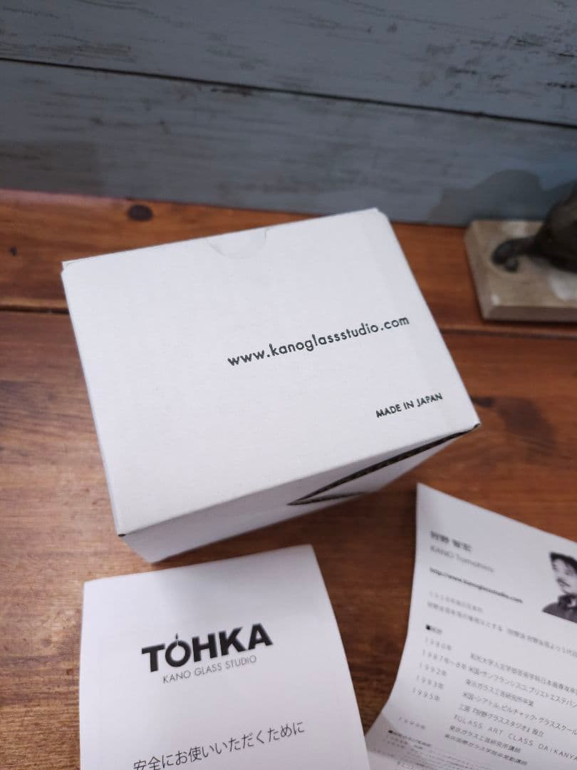 5点 狩野智宏 作 オイルランプ ガラス キャンドル TOHKA 狩野派 未使用