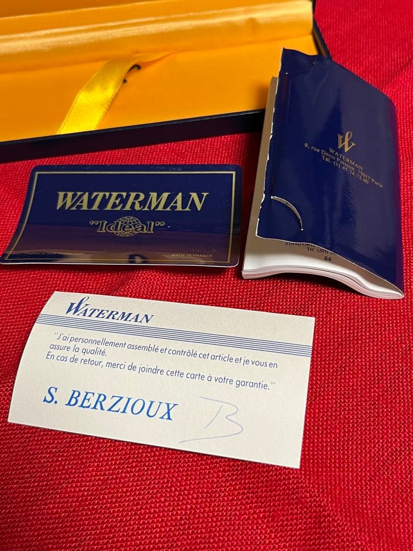 変更Waterman エグゼクティブ　I deal 万年筆 .ボールペン　銀張り