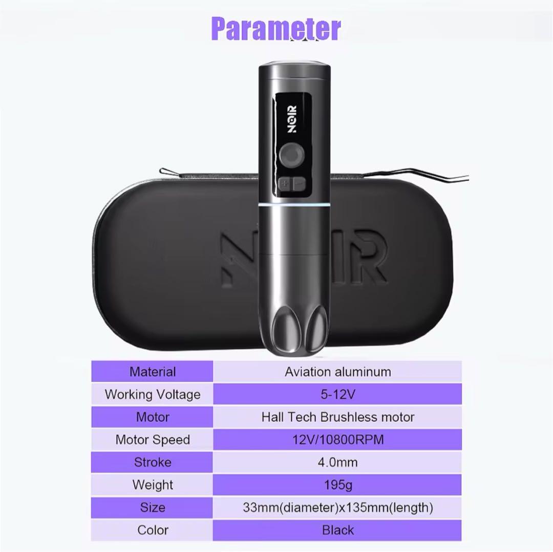 NOir タトゥー ワイヤレス マシン,Bluetooth,フットペダル,4.0