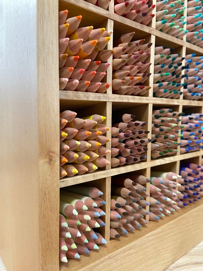 フェリシモ　500色の色鉛筆　木製ケース付き　FELISSIMO