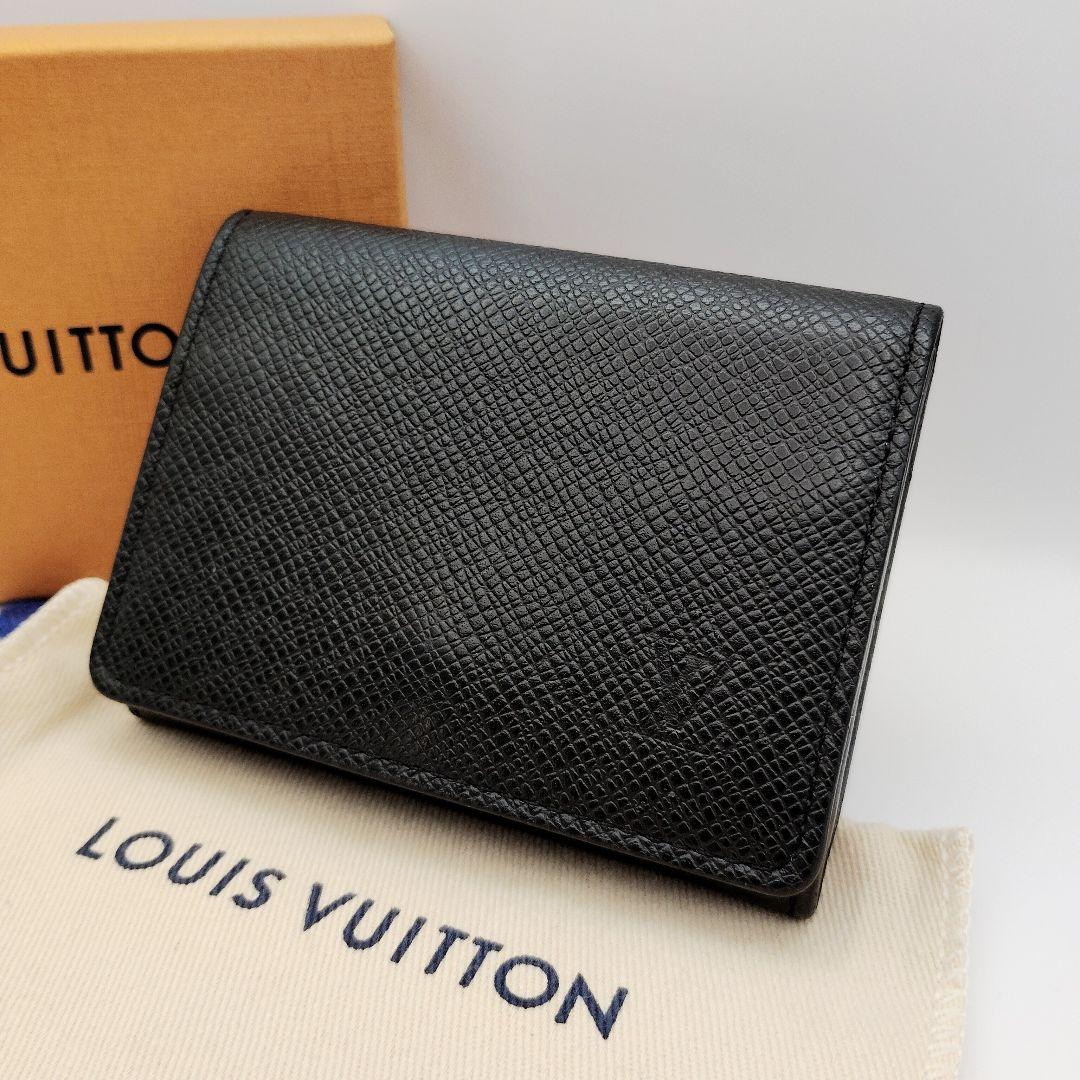 LOUIS VUITTON ルイヴィトン カードケース タイガ ブラック
