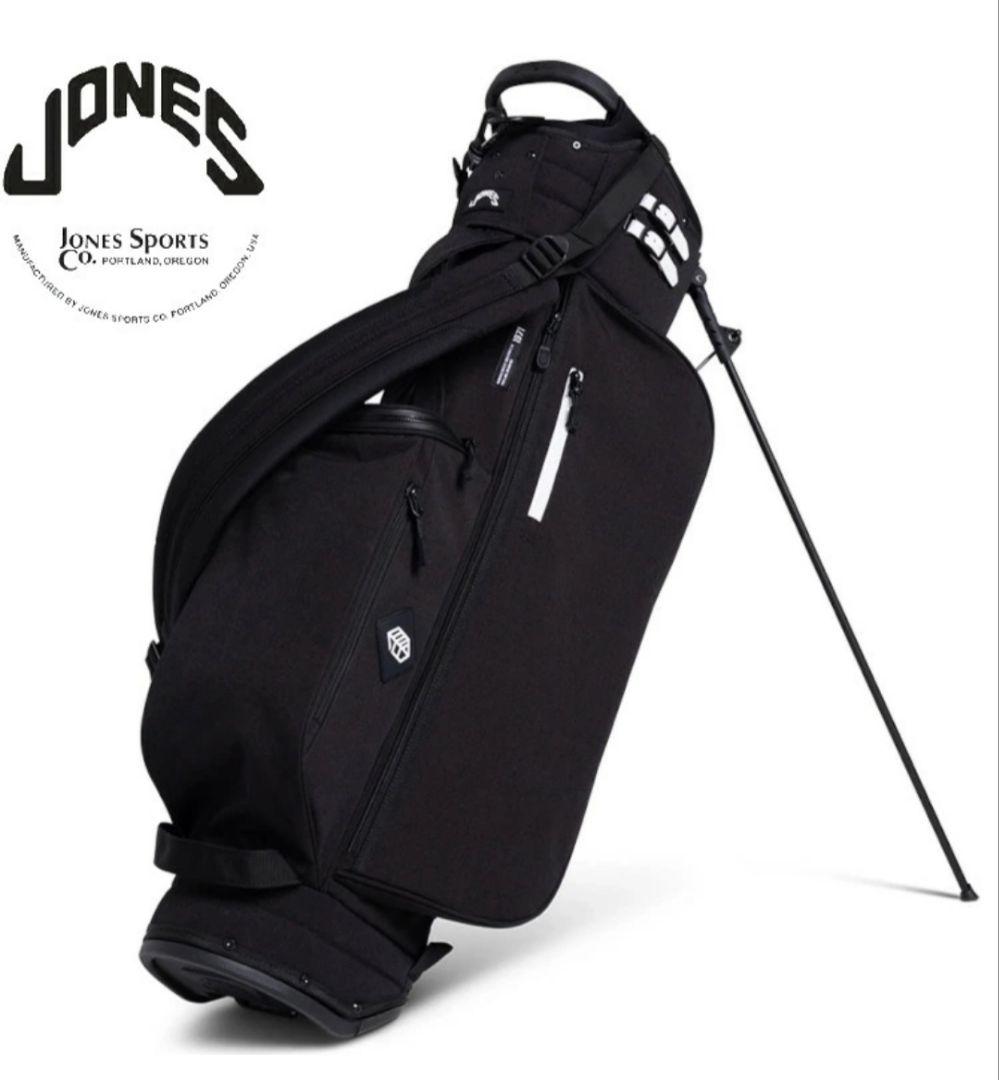 JONES ブラック スタンドゴルフバッグ 2.27kg