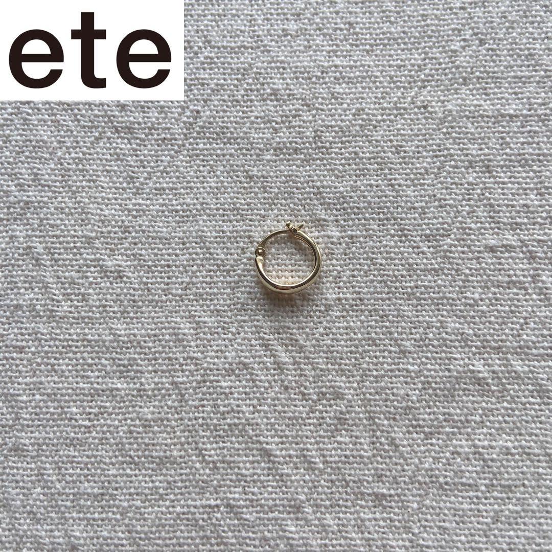 ete⭐︎ フープピアス片耳⭐︎K10イエローゴールド