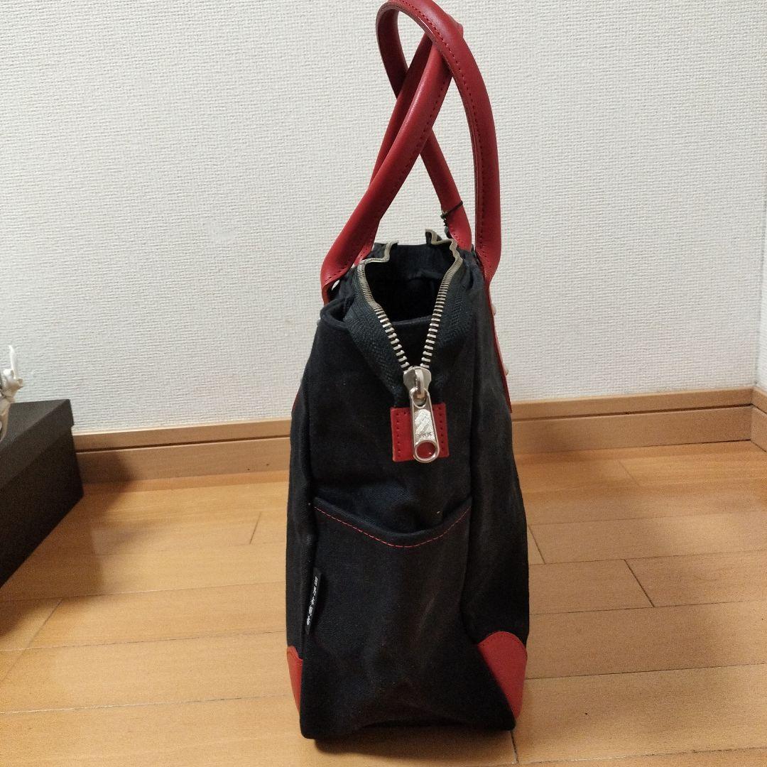 未使用品　日乃本帆布　革持ち手　ビジネスバッグ　トートバッグ
