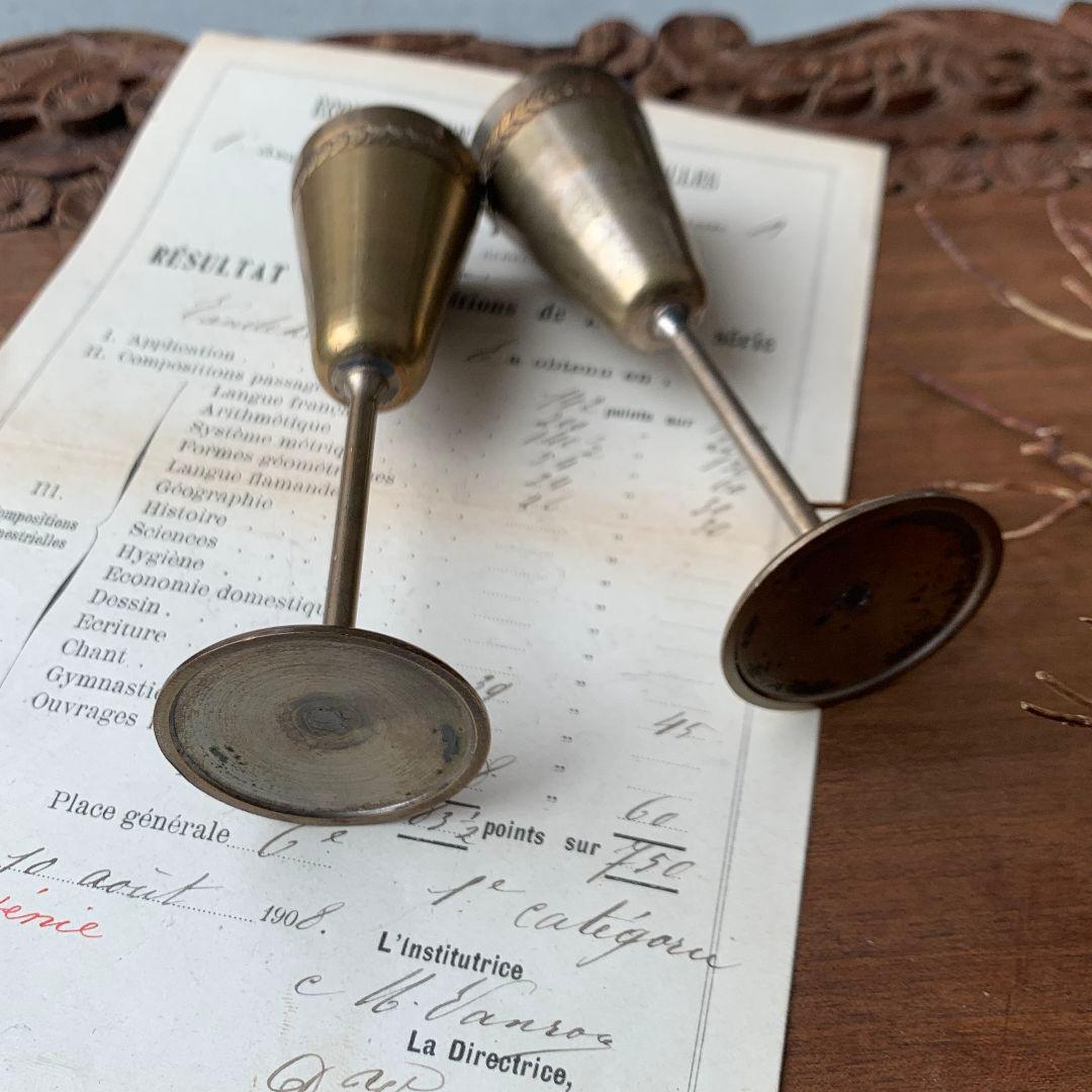 フランス　アンティーク　リキュールカップ2個セット インテリア雑貨