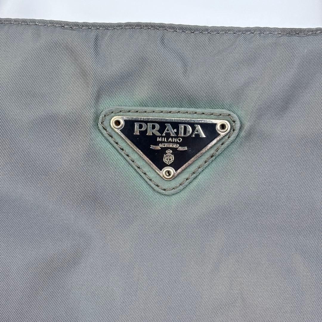 美品PRADAテスートアルデシア トートバッグ グレー A4可保存袋付き