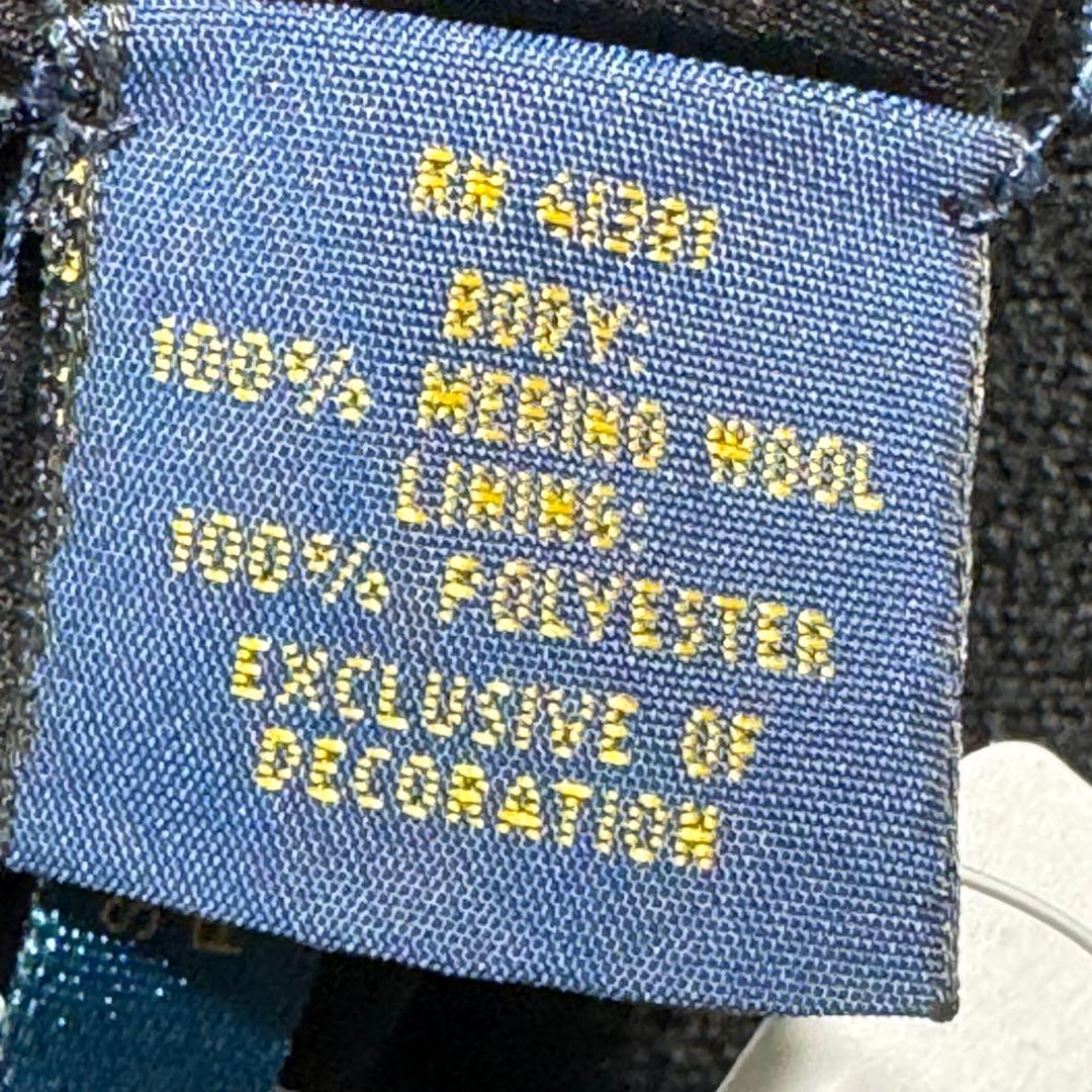 ポロゴルフ　ラルフローレン　ジップアップブルゾン　L ポニー　刺繍　ウール　黒