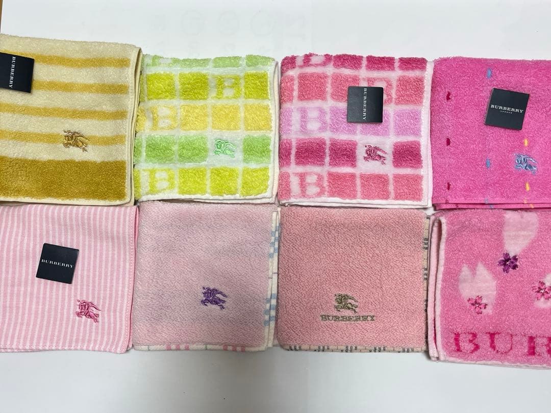 BURBERRY タオルハンカチ 8枚セット