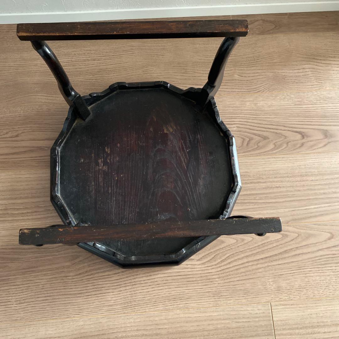アンティーク骨董　李朝　朝鮮家具　ソバン 小盤　お膳　虎脚　机　花台　飾り台