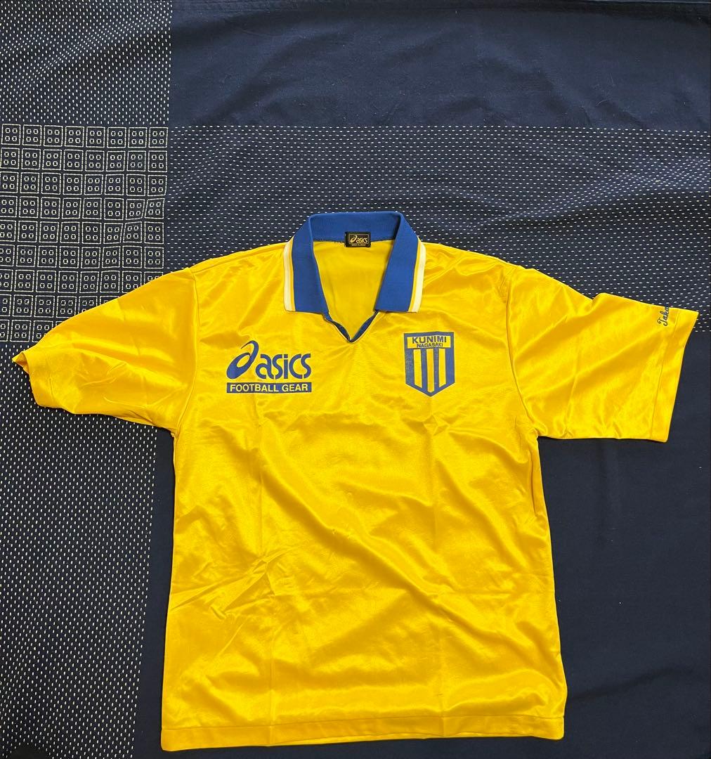 asics 国見高校　サッカーシャツ イエロー