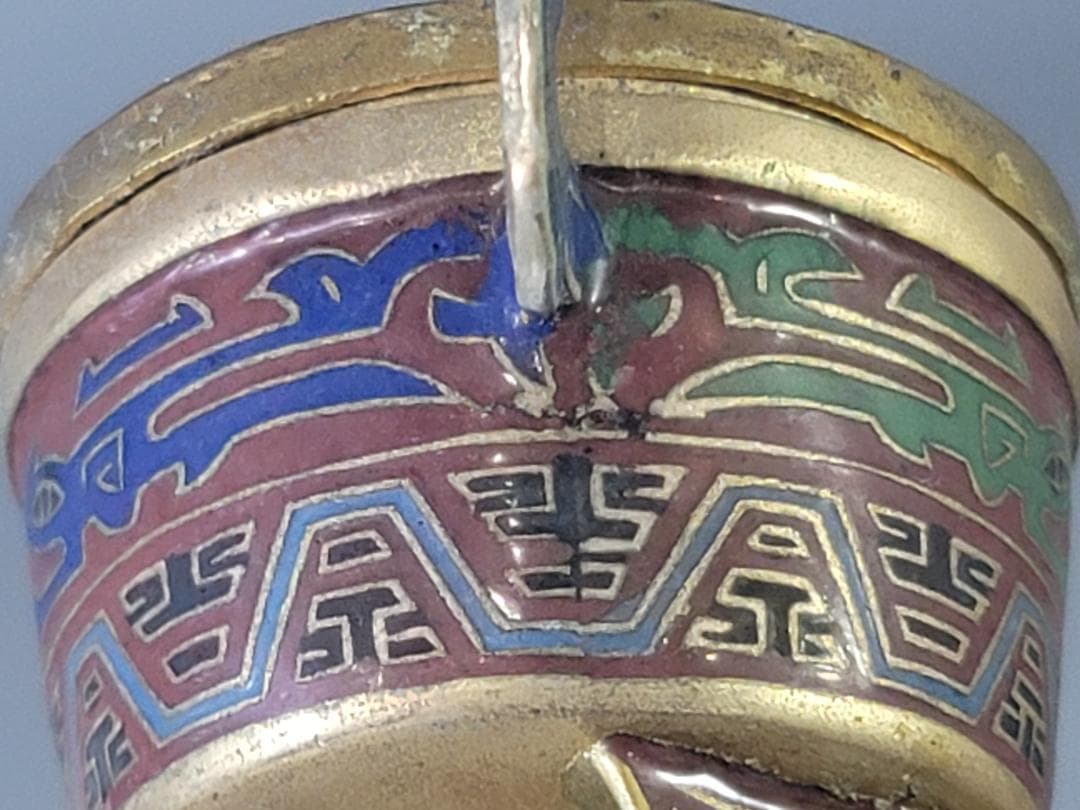 DT718 中国 七宝 香炉 六件 まとめて