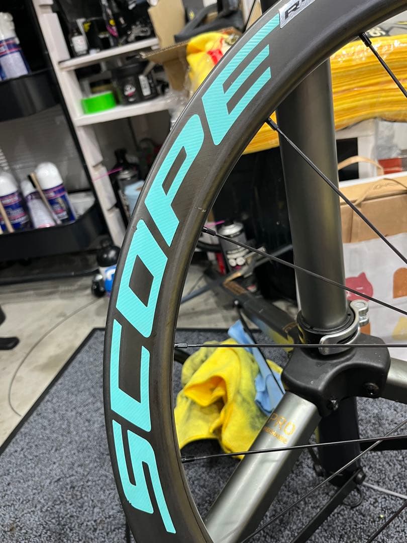 【再値下げ】SCOPE R4Dカーボンホイール前後輪【カスタムデカール】送料無料