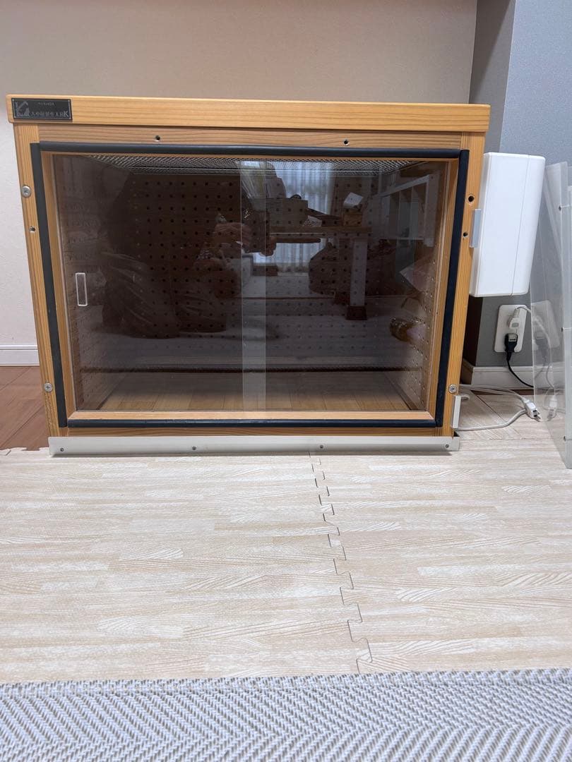 犬小屋製作工房Ｋ／天然木ケージ（ロスナイ付き）送料込み