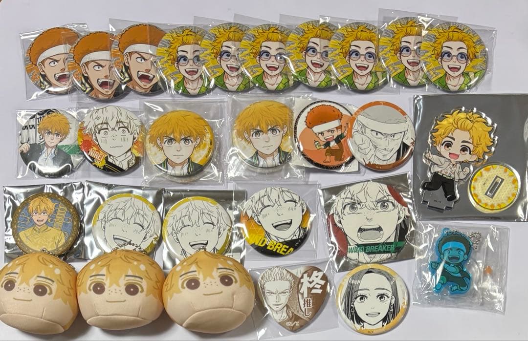 楡井秋彦 缶バッジ セット グッズ WIND BREAKER ウィンブレ 柘浦